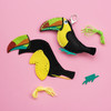 3 Pack - Colorbok Sew Cute! Felt Keychain-Toucan - 34004933