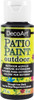6 Pack - DecoArt Patio Paint 2oz-Wrought Iron Black - DCP-21 - 016455698532
