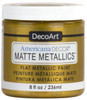 3 Pack - DecoArt Americana Decor Matte Metallics 8oz-Gold - ADMMT-02 - 766218104762