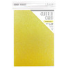 Craft Perfect Iridescent Glitter Cardstock 8.5"x11"-Sherbert Lemon - 5A0022NN-9976E - 818569029765