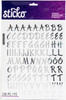 Sticko Alphabet Stickers-Silver Foil - SPSRO04P - 015586518306