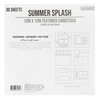 Colorbok Textured Cardstock Pad 12"X12" 30/Pkg-Summer Splash - 61171