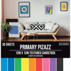 Colorbok Textured Cardstock Pad 12"X12" 30/Pkg-Primary Pizazz 61192