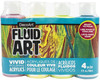 DecoArt FluidArt Paint Pouring Value Pack 4/Pkg-Tropical - DASK538 - 766218120076
