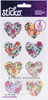 Sticko Flat Stickers-Floral Hearts, 16/Pkg - 5201546 - 015586849578