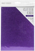 Craft Perfect Glitter Cardstock 8.5"X11"-Nebula Purple - GLTTRCRD-9966E - 818569029666