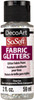 DecoArt SoSoft Fabric Glitters Acrylic Paint 2oz-Clear Ice - White - DSSFG2OZ-01 - 766218115539