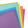 Colorbok 78lb Single-Sided Printed Cardstock 12"X12" 30/Pkg-Bright Spots, 6 Colors/5 Each - 73486B