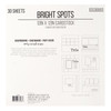 Colorbok 78lb Single-Sided Printed Cardstock 12"X12" 30/Pkg-Bright Spots, 6 Colors/5 Each - 73486B