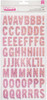 Tealightful Thickers Stickers 5.5"X11" 138/Pkg-Letter Alpha/Pink Glitter Foam 733538 - 646247335385