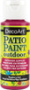 DecoArt Patio Paint 2oz-Raspberry Red - DCP-64 - 766218037602
