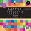 DCWV Single-Sided Cardstock Stack 12"X12" 58/Pkg-Brights White Core, 29 Solid Colors/2ea - MM1CDS12 - 611356402051