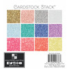 DCWV Single-Sided Cardstock Stack 6"X6" 24/Pkg-Glitter, 12 Colors/2 Each - 00500556