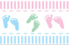 3 Pack Morex Ribbon Sweet Baby 1.5"X3yd-Baby Feet 5A002L7R-1GN3N