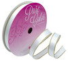 3 Pack Morex Ribbon Elite 3/8"X15yd-White W/Gold Edge 5A002L82-1GN2H - 750265113877