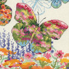 Dimensions Counted Cross Stitch Kit 10"X13"-Floral Butterfly (14 Count) - 5A002W1B-1GWQN
