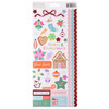 3 Pack - Paige Evans Sugarplum Wishes Stickers 6"X12" Sheet 81/Pkg-W/Red Foil - PE021998