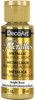 6 Pack - DecoArt Dazzling Metallics Acrylic Paint 2oz-Bright Brass - DM-DA338 - 766218090850