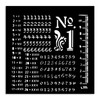 3 Pack - Stamperia Stencil 4.72"x4.72"-Numbers Pattern - 5A002MCQ-1GNVM