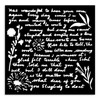3 Pack - Stamperia Stencil 4.72"x4.72"-Writings Pattern - 5A002MCB-1GNT3