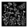 Stamperia Stencil 4.72"x4.72"-Poppies & Butterfly - 5A002MB8-1GNV6