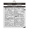 Stamperia Stencil 4.72"x4.72"-Dictionary - 5A002MD1-1GNVL - 5993110041863