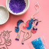 Colorbok Makit & Bakit Suncatcher Kit-Glitter Unicorn - TB-47648