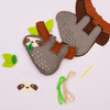 3 Pack - Colorbok Sew Cute! Felt Backpack Clip Kit-Sloth - 34004931