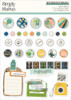 3 Pack - Happy Travels Decorative Brads-27 Brads, 4 Chipboard - 5A002WZB-1GXWH - 810150778441