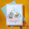 House Mouse Cling Rubber Stamp-Bundle Of Joy - 5A002XDX-1GYCR