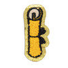 2 Pack - Craft Perfect Chenille Self Adhesive Grad Patch Pack -Black - 5A002MK8-1GNZW