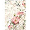 Stamperia Rice Paper Backgrounds A6 8/Pkg -House of Roses - 5A002WFR-1GX7V