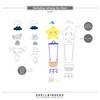 Spellbinders Etched Die From The Little Smiles Collection-Swinging Among The Stars - 5A002XDQ-1GYDS