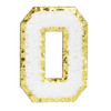 2 Pack Chenille Self Adhesive Grad Patch -White 5A002MLB-1GP02