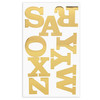 3 Pack - Craft Perfect Foil Alphabet Sticker Sheet 2IN-Gold - 5A002MJX-1GP08