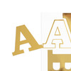 3 Pack - Craft Perfect Foil Alphabet Sticker Sheet 2IN-Gold - 5A002MJX-1GP08