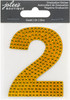 3 Pack - Jolee's Number Sticker -Gold #2 - 5A002MKF-1GP0P - 191648181395