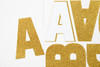 Craft Perfect Glitter Alphabet Sticker Sheet 2IN-Gold - 5A002MKL-1GNZR