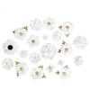 Craft Perfect Grad Flower Pack-White - 5A002ML2-1GNZX