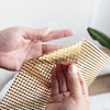 Jolee's Gem 10"X10" Gem Sheet 6MM-Gold - 5A002MKS-1GP0G