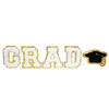 Chenille Self Adhesive Grad Patch -White - 5A002MK7-1GP12