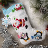 Bucilla Felt Stocking Applique Kit 18" Long-Snow Angel Friends - 5A002YGC-1GZ9X