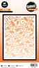 3 Pack - Studio Light Grunge Stencil 5.9"X8.27"-Holly Swirl - 5A002Y85-1GZ43