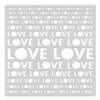 Hero Arts Stencil 6"X6"-Lots Of Love - 5A002Y13-1GYZ6 - 085700947275