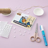 Sticky Thumb Dimensional Adhesive Foam 275/Pkg-White Dots, Assorted Sizes - ST340272