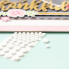 Sticky Thumb Dimensional Adhesive Foam 275/Pkg-White Dots, Assorted Sizes - ST340272