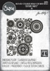 Sizzix Textured Impressions Embossing Folder by Tim Holtz-Vault Gears 5A002MWK-1GP9M - 630454291466