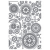Sizzix Textured Impressions Embossing Folder by Tim Holtz-Vault Gears 5A002MWK-1GP9M