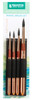 Princeton Series 4750 Neptune Synthetic Squirrel Brush-Short Handle Travel Set 4PC 5A002ZFH-1H0WR - 757063117847