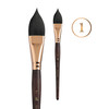 Princeton Series 4750 Neptune Synthetic Squirrel Brush-Short Handle Oval Wash 1" - 5A002ZDQ-1H0VR